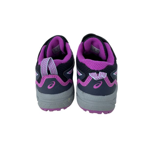Asics Pre Venture 8 PS Running Shoes Unisex Kids Size 10 Black Purple 1014A170 - Picture 4 of 9